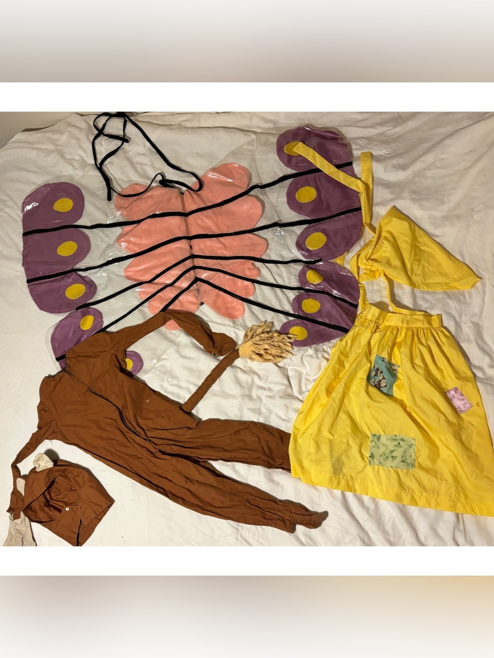Lot Of 14 Handmade Children’s Dress Up Costumes-Play Clothes And Accessories